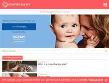 Tablet Screenshot of essentialparent.com